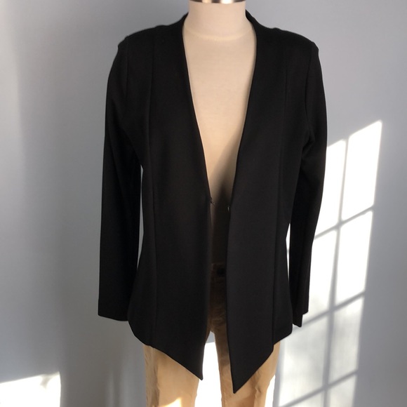 Collarless Knit Blazer - Picture 3 of 10